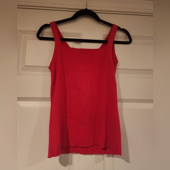 Pierre Cardin stretchy red cotton tank - Picture 4 of 4